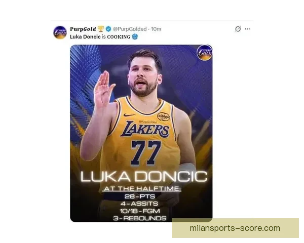 东契奇狂轰43分7助攻连刷纪录笑容灿烂湖人六连客5胜1负强势收官